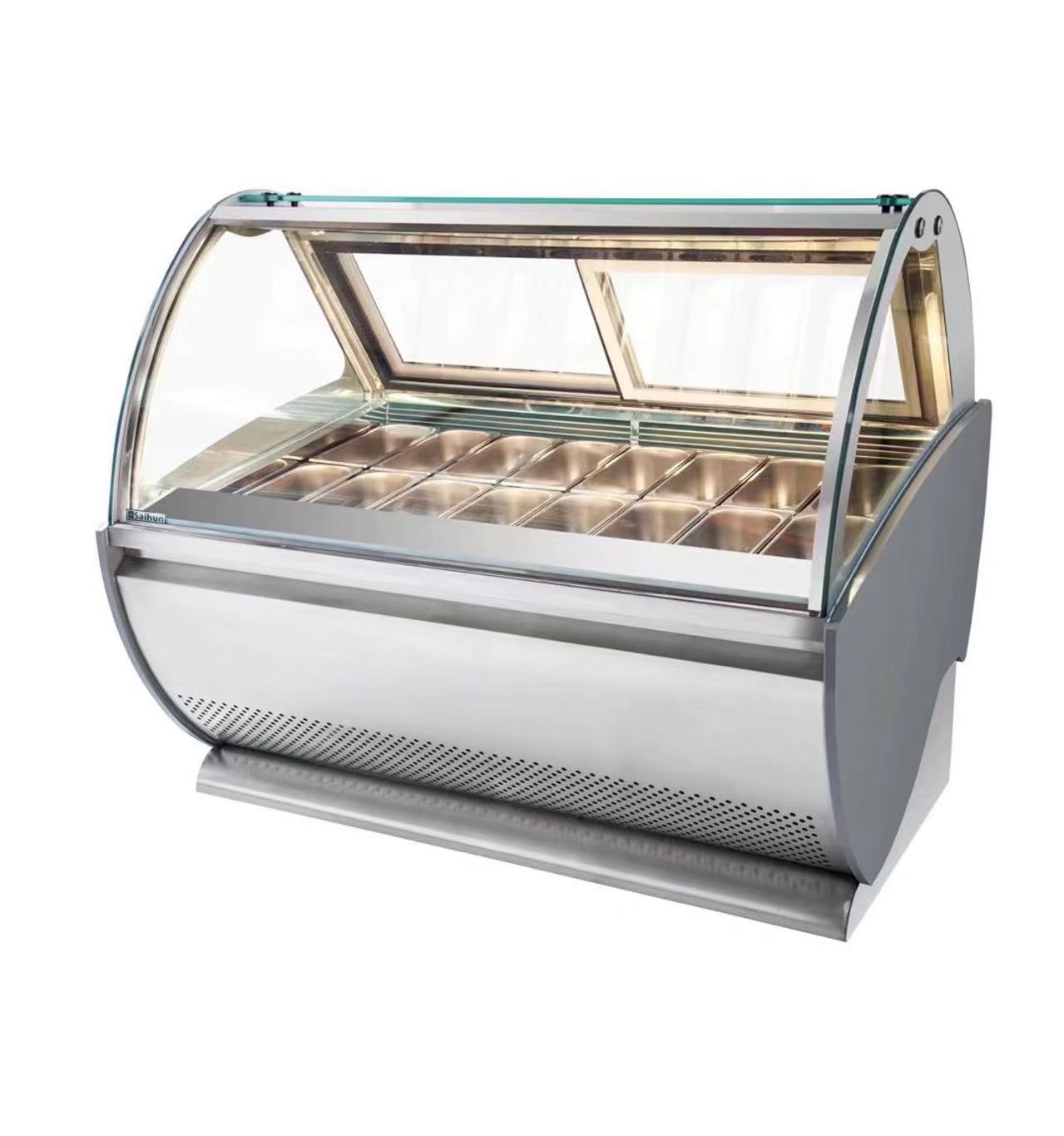 Ice cream display cabine